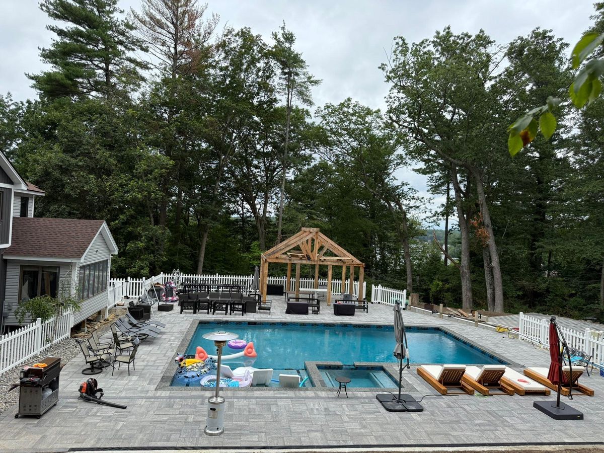 Pool Patio Pavers  for J & R VISUAL LANDSCAPING in Haverhill, MA