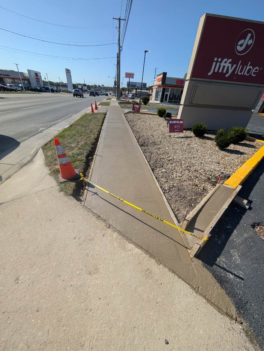 Concrete Installation for Knapps Landscaping and Lawn Care in Marion, OH
