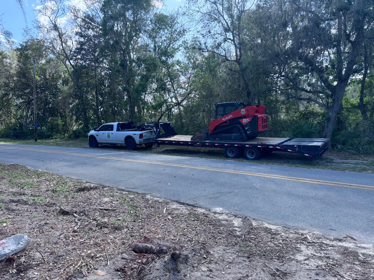 Skid Steer Work for CJ Dirtwork in Crescent City, FL