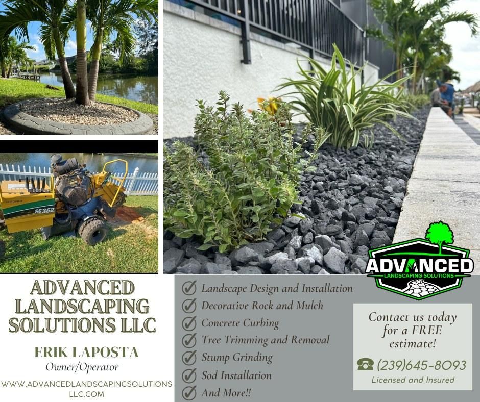 Landscape Design and Installation for Advanced Landscaping Solutions LLC in Fort Myers, FL