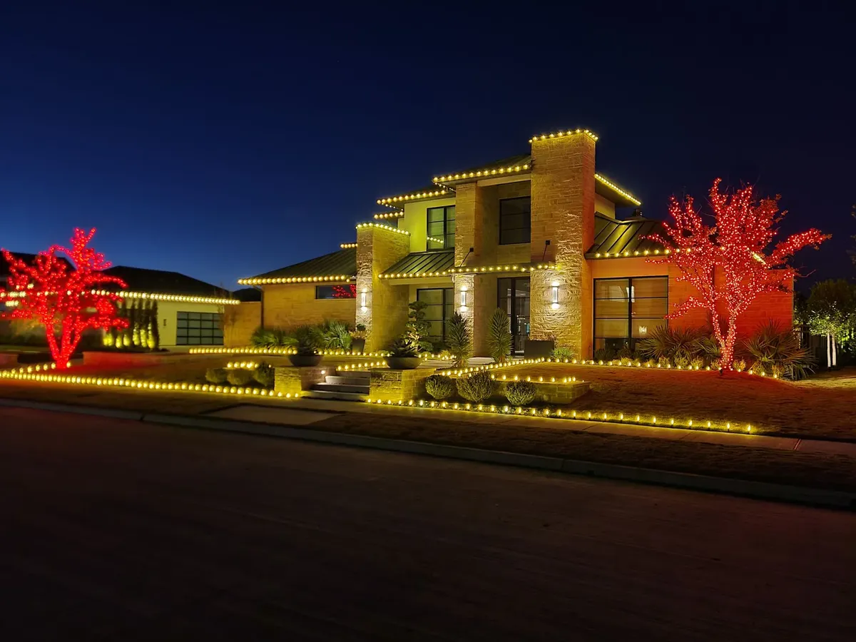 Christmas Light Installation for  Be Green Lawn Care & Landscaping, LLC in Denton, TX