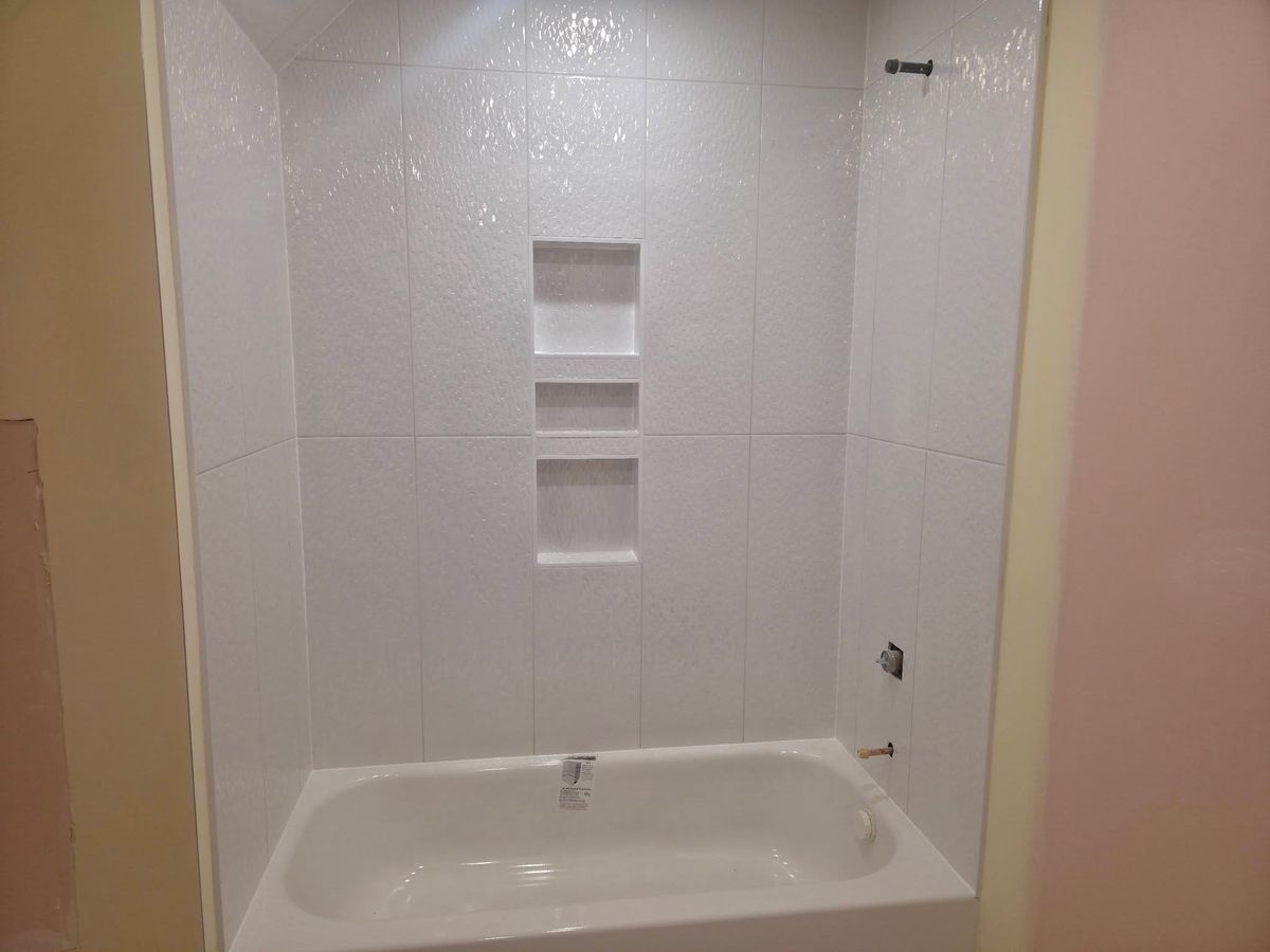 Bathroom Tiling Installation for Novo Tile Co. in Lillington, NC