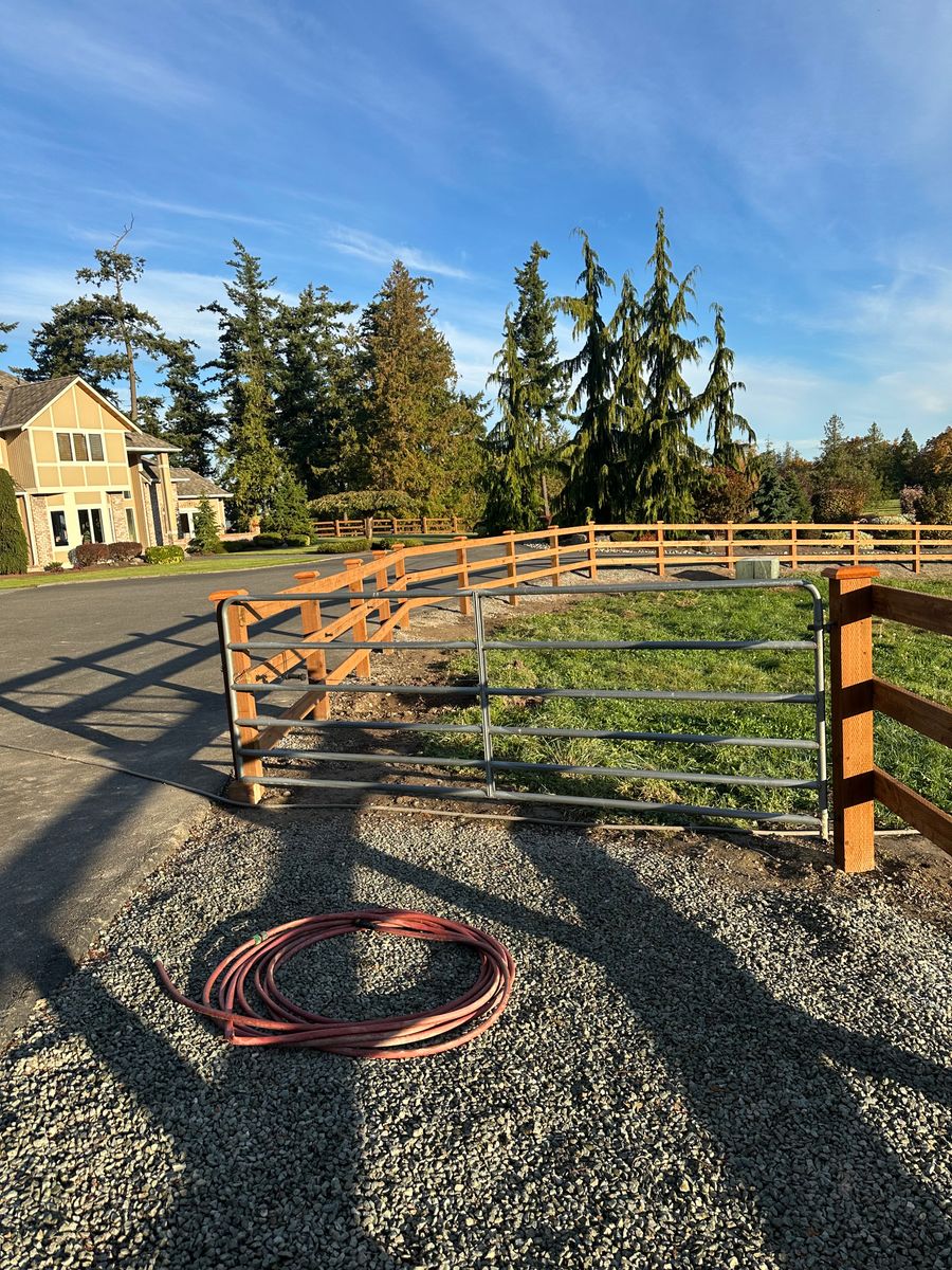 Gate Installation for McBride and Sons Fence in Camano, WA