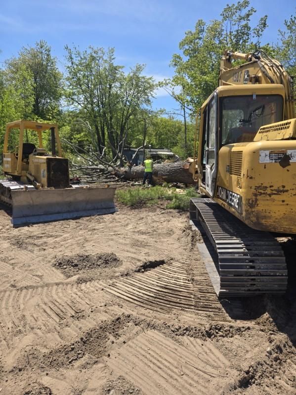 Excavating for Darkside Sealcoating in Alpena, MI