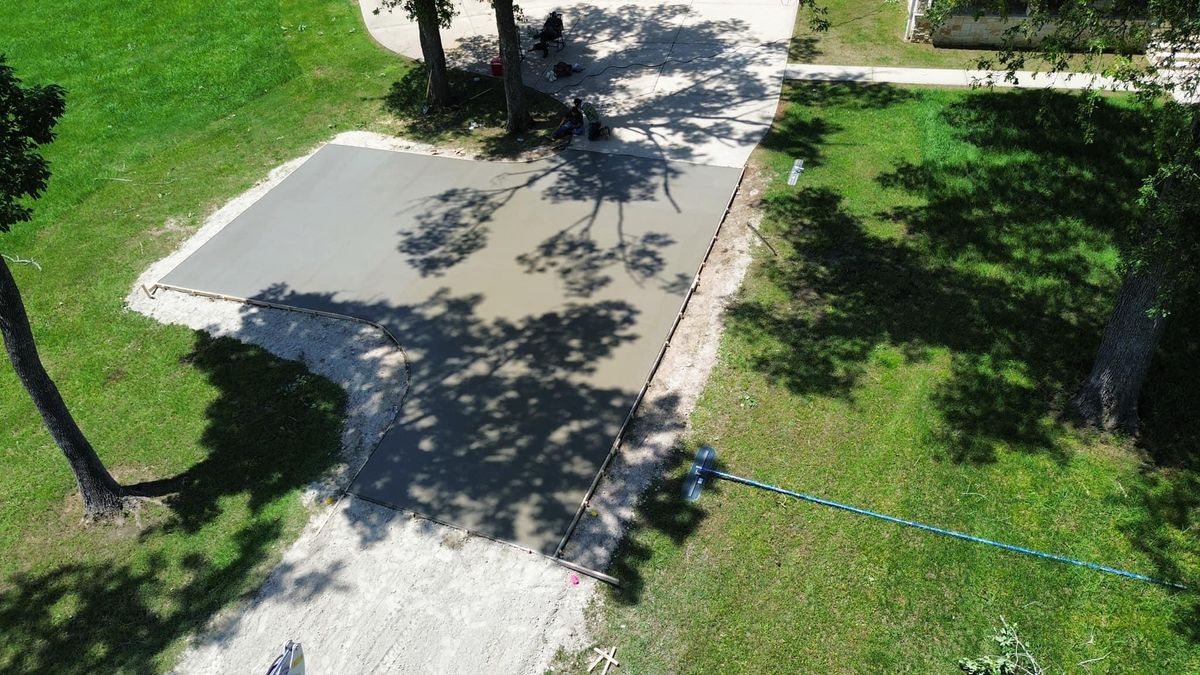 Parking Lot Construction for 4L Concrete Solutions LLC in Bryan-College Station, TX