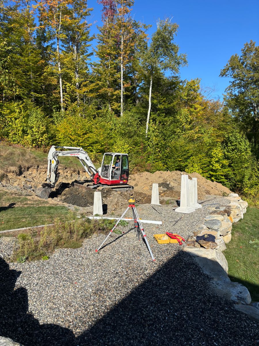 Deck and Patio Construction for Cushman Brook Construction in Dalton, NH