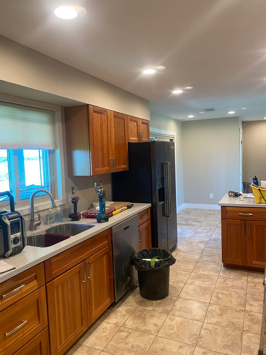 Kitchen and Cabinet Refinishing for Resurrection Painting in Hardin, MT