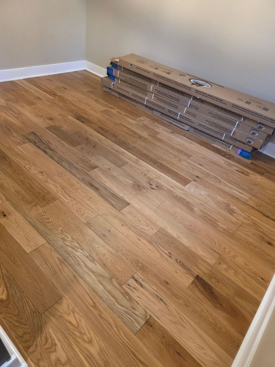 Refinishing hardwood flooring for Jason Tench Flooring LLC in Richmond, VA