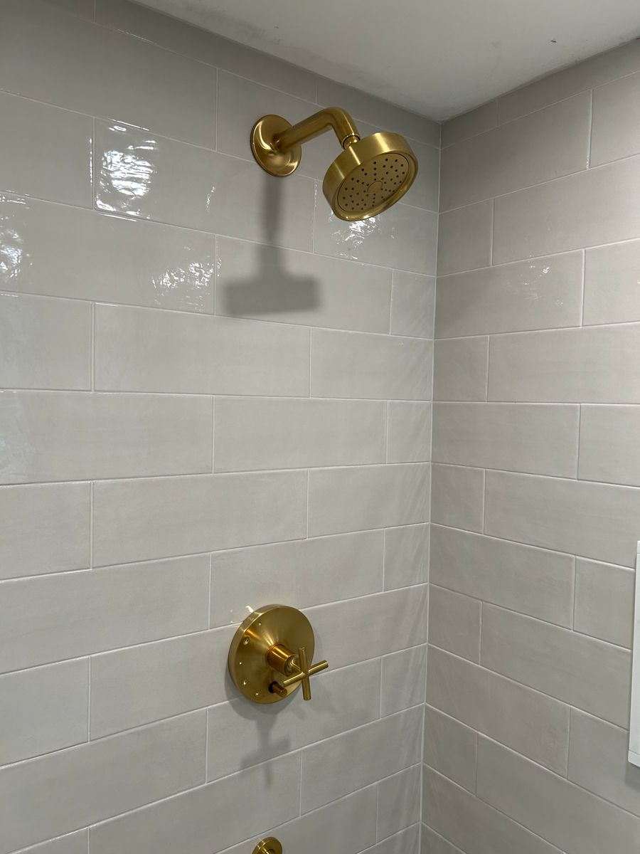 Custom Built Showers for J.Flora Plumbing in Abington, MA