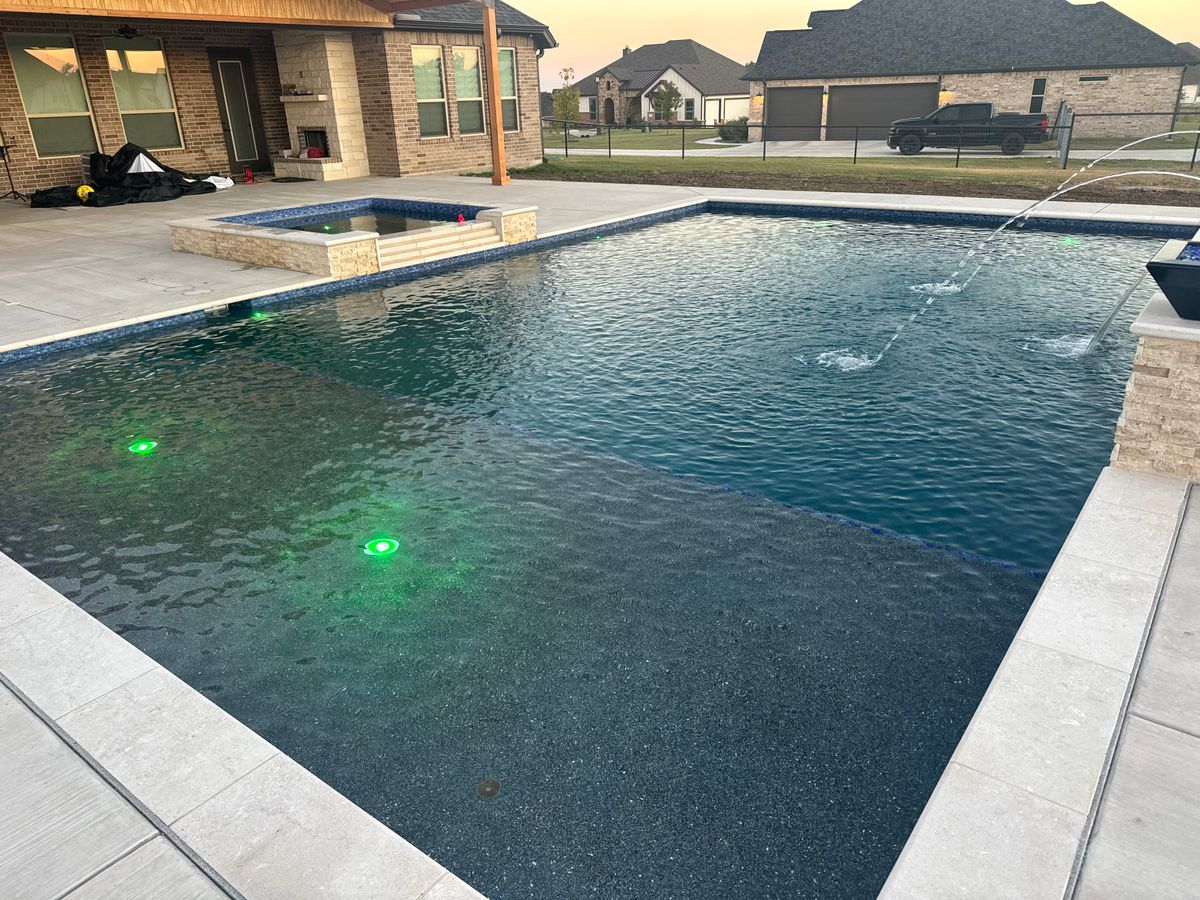 Pool Deck Paving for Black Diamond Custom Pools LLC in Azle, TX