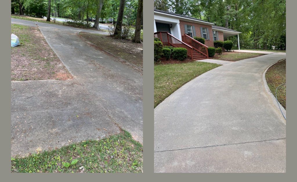 Driveway and Sidewalk Cleaning for X-Stream Pressure Washing and Roof Cleaning in Sandersville, GA