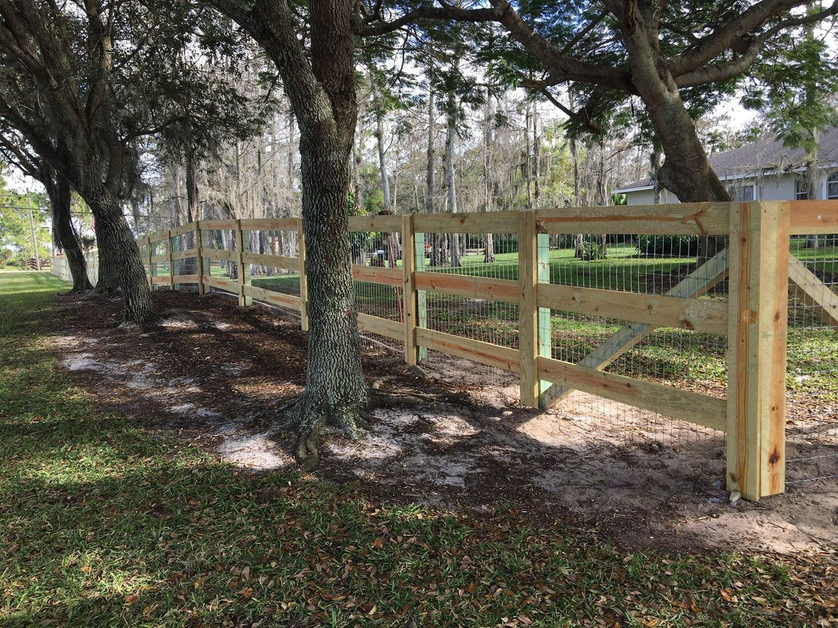 Fencing for Florida Native Equestrian Development in Central Florida, FL