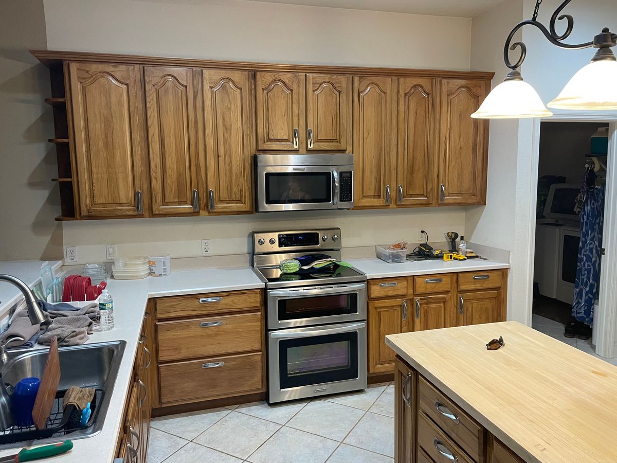 Kitchen Cabinet Refinishing and re-facing for Xotic Ps LLC in Titusville, FL