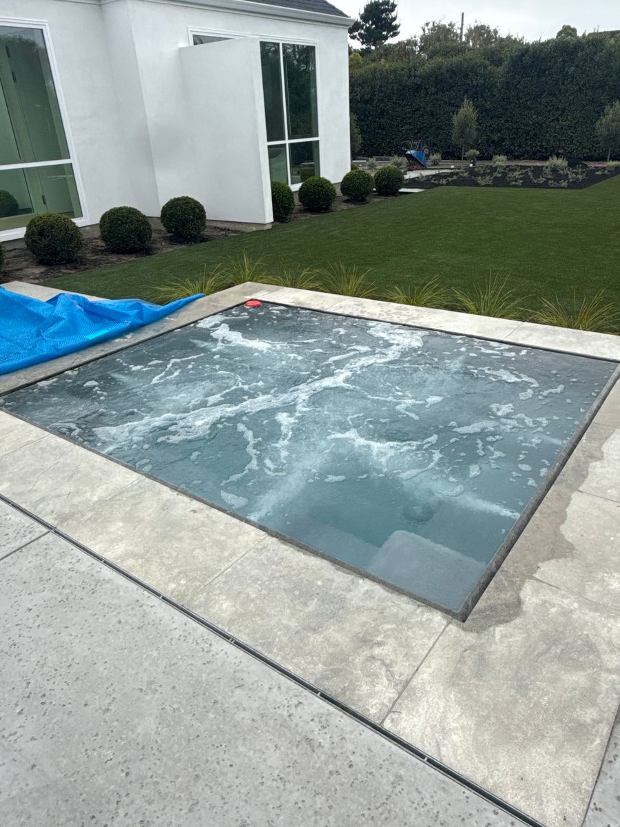 Spa & Waterfall Installation for Supreme Pools Inc in Monterey County, CA