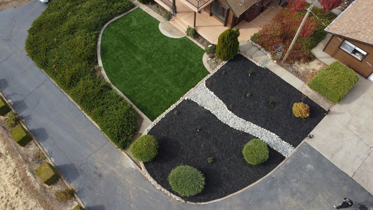 Artificial turf installation for Diamond Landscape & Hardscape in Diamond Springs, CA