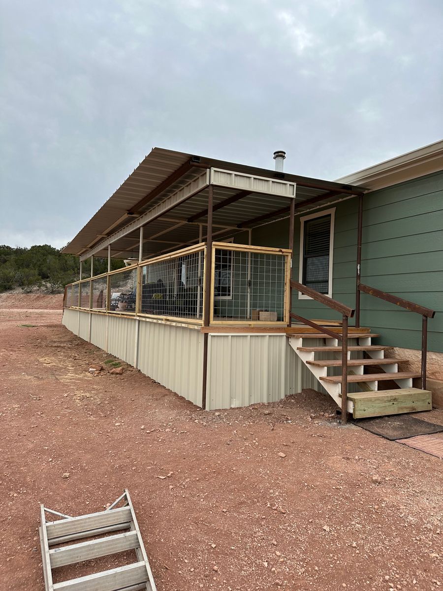 Carports for Bean Welding & Construction LLC in Ballinger, TX