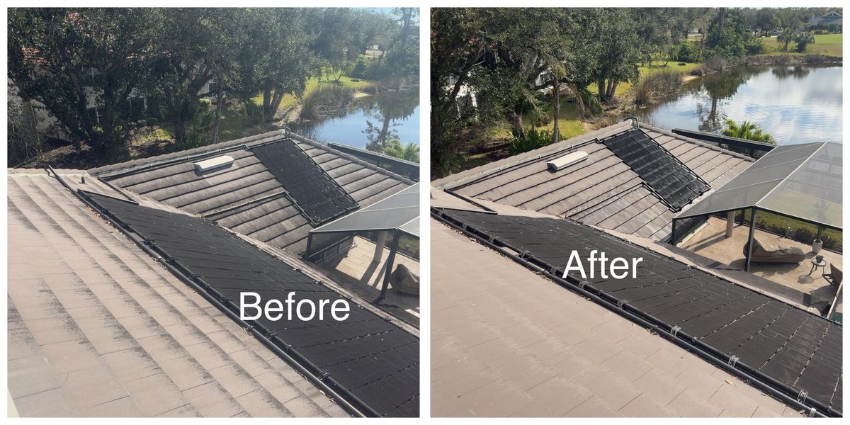 Roof Cleaning and power wash for My Soft Wash Guys in Venice, FL