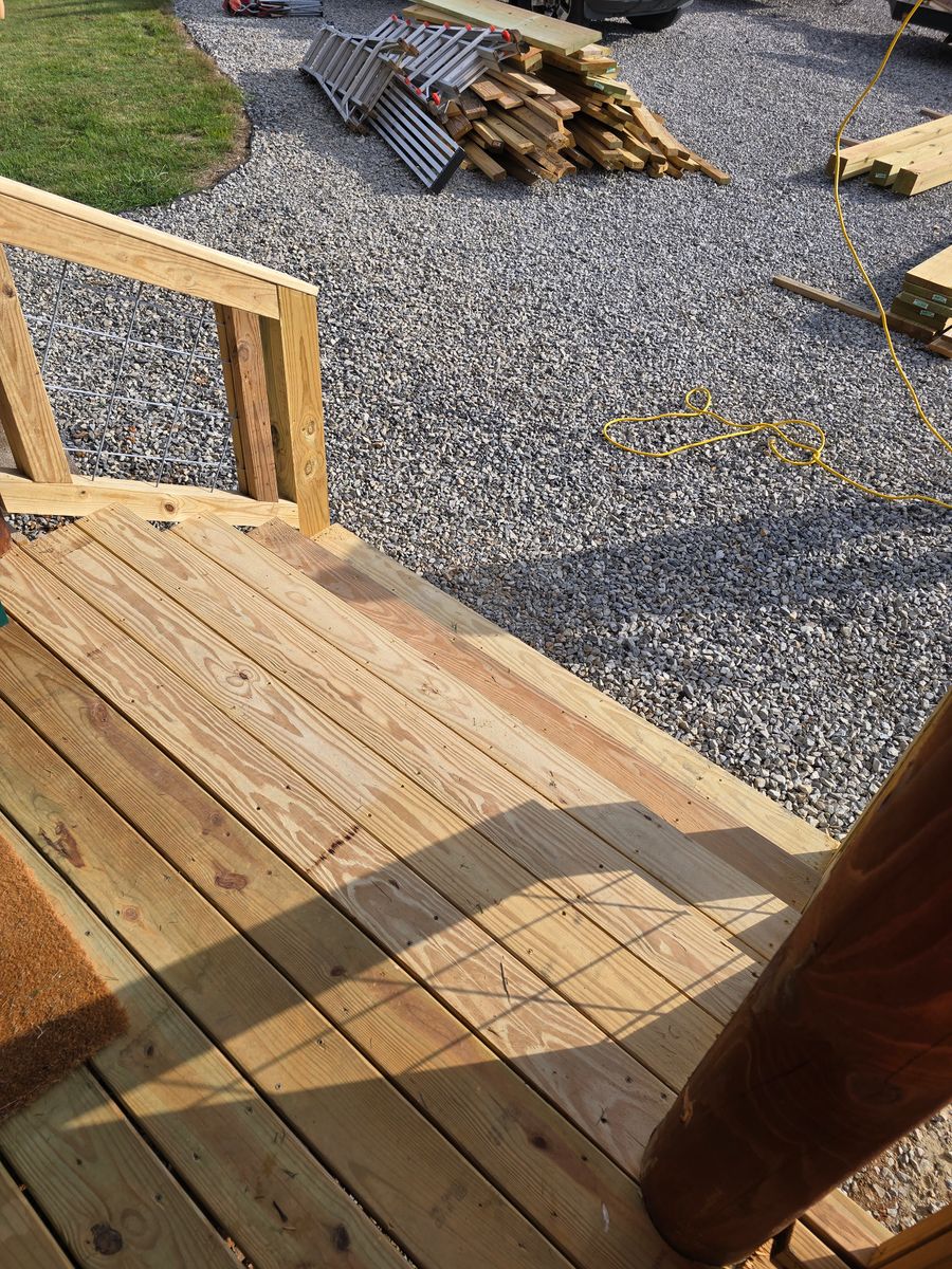 Deck Installation for The Handyman Viking in Dandridge, TN