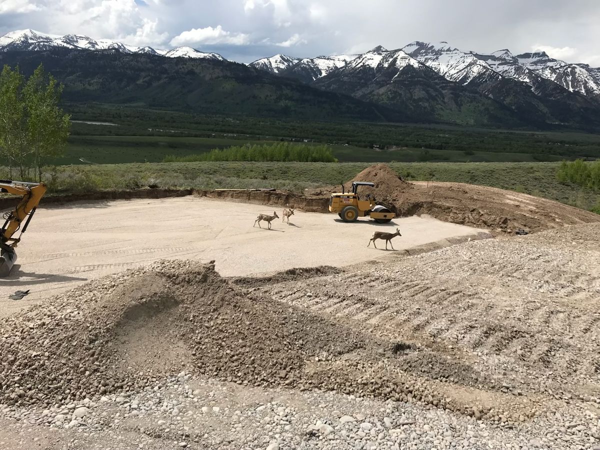 Site Grading for Hansen Earth Works in Jackson, WY