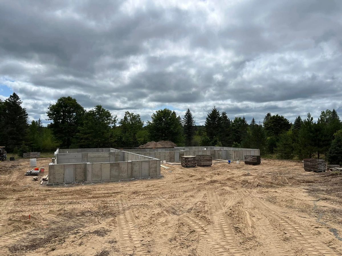 Foundations for JR Concrete in Cadillac, MI