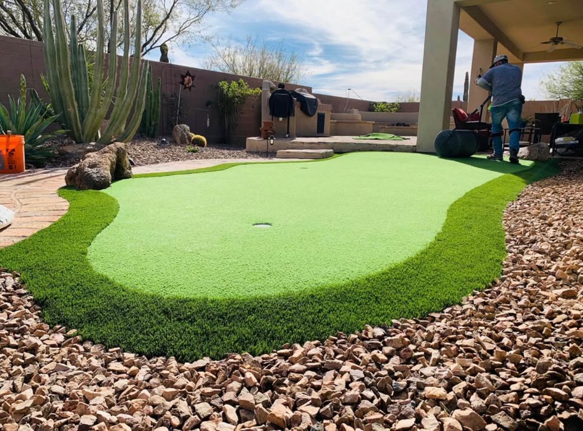 Turf Installation for Longley Construction in Algodones, NM