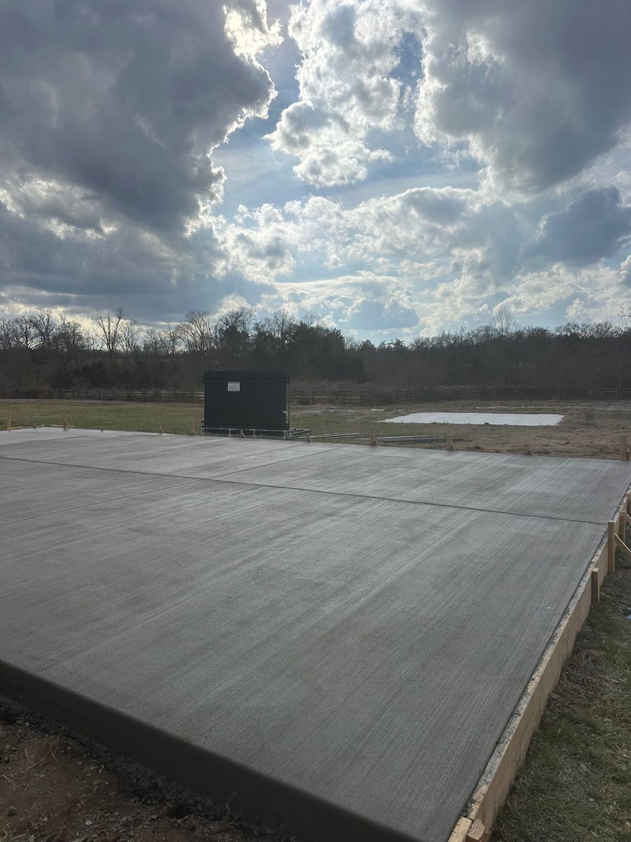 Concrete Slab Construction for Prestige Concrete in Nashville, TN