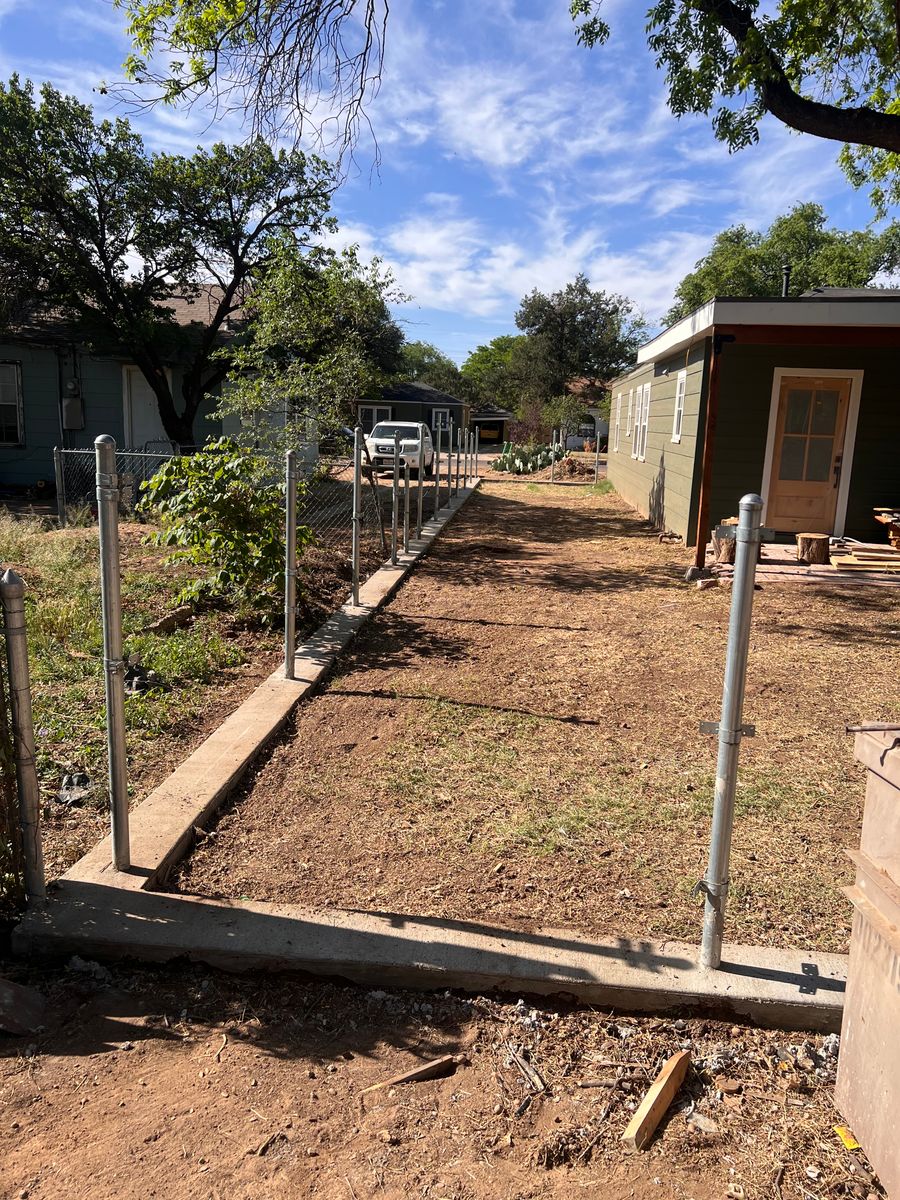 Fencing for Castillo’s All Industrial Services in Lubbock County, TX