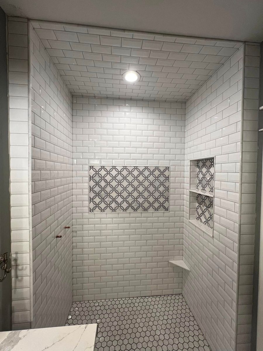Bathroom Tiling for Tom’s Custom Tile LLC in Howell, MI