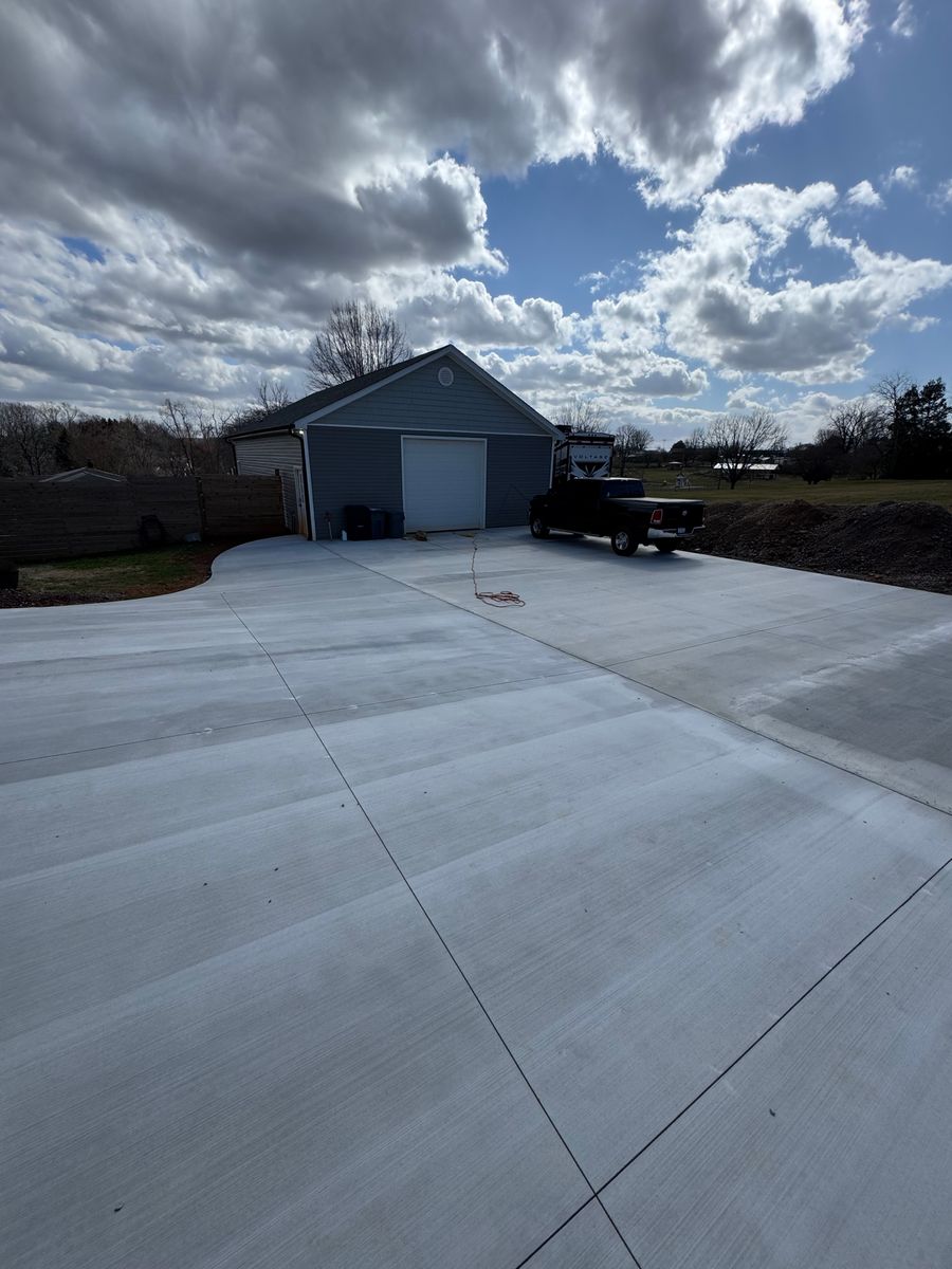 Concrete Finishing for Mitchell’s Concrete Coatings in Taylorsville, NC