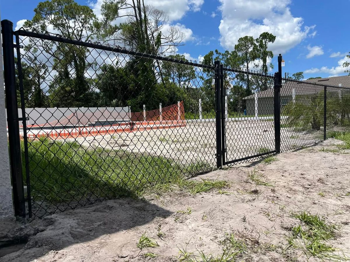 Chain Link Fences for Michael Anthony Building Services in Sarasota, FL