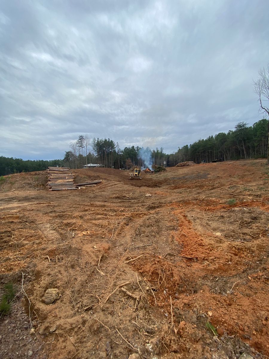 Land Clearing for J&G LandWorx LLC in Rutherfordton, NC