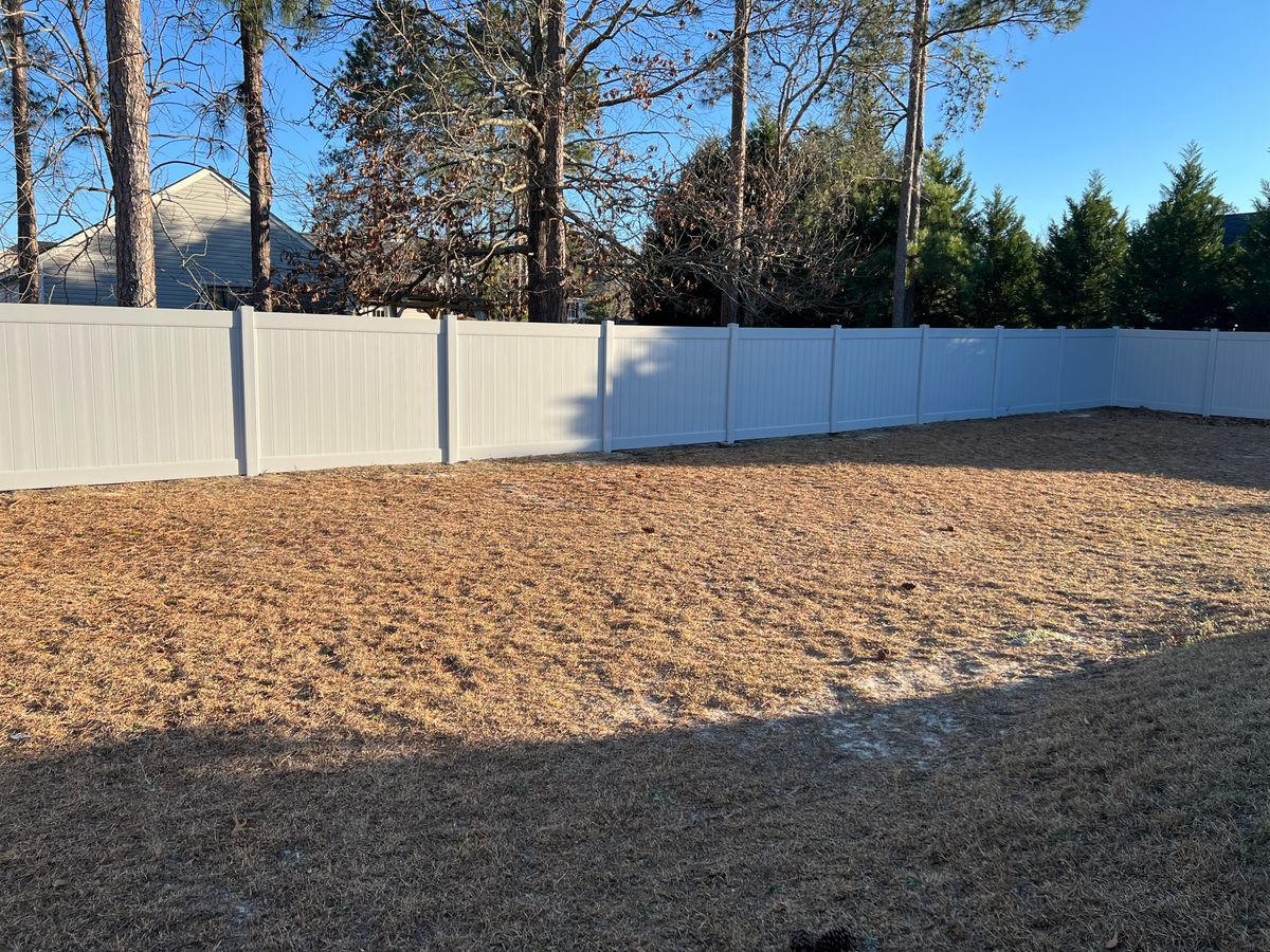 Vinyl Fence for JB Nealy Fence in Elgin, SC