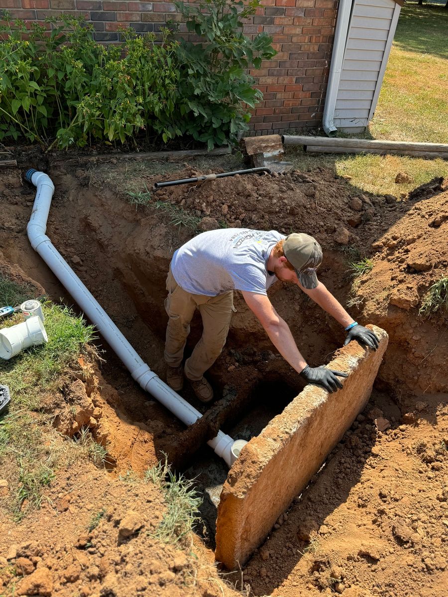 Septic Tank Installation for New Horizon Environmental Services in Dawsonville, GA