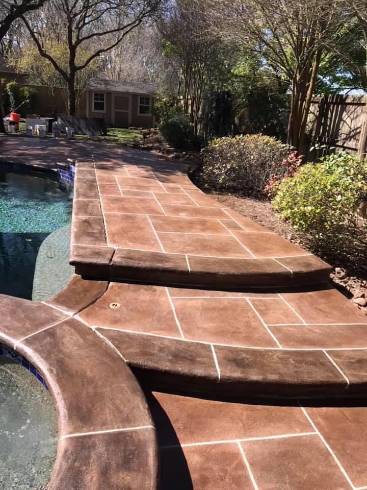 Pool Remodels for Texas Curb N Borders in Houston, TX