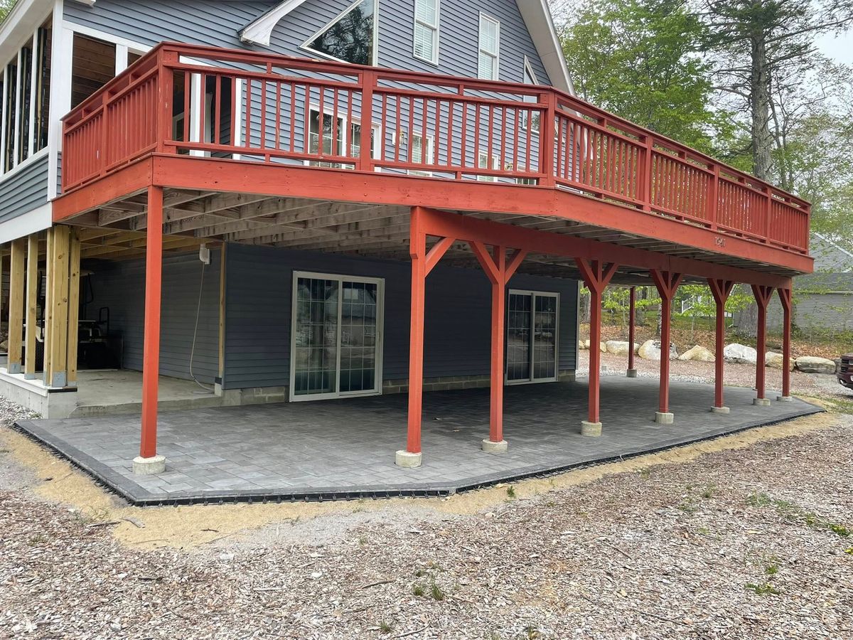 Patio Design & Construction for Smythe’s Stonework & Masonry in Buxton, ME