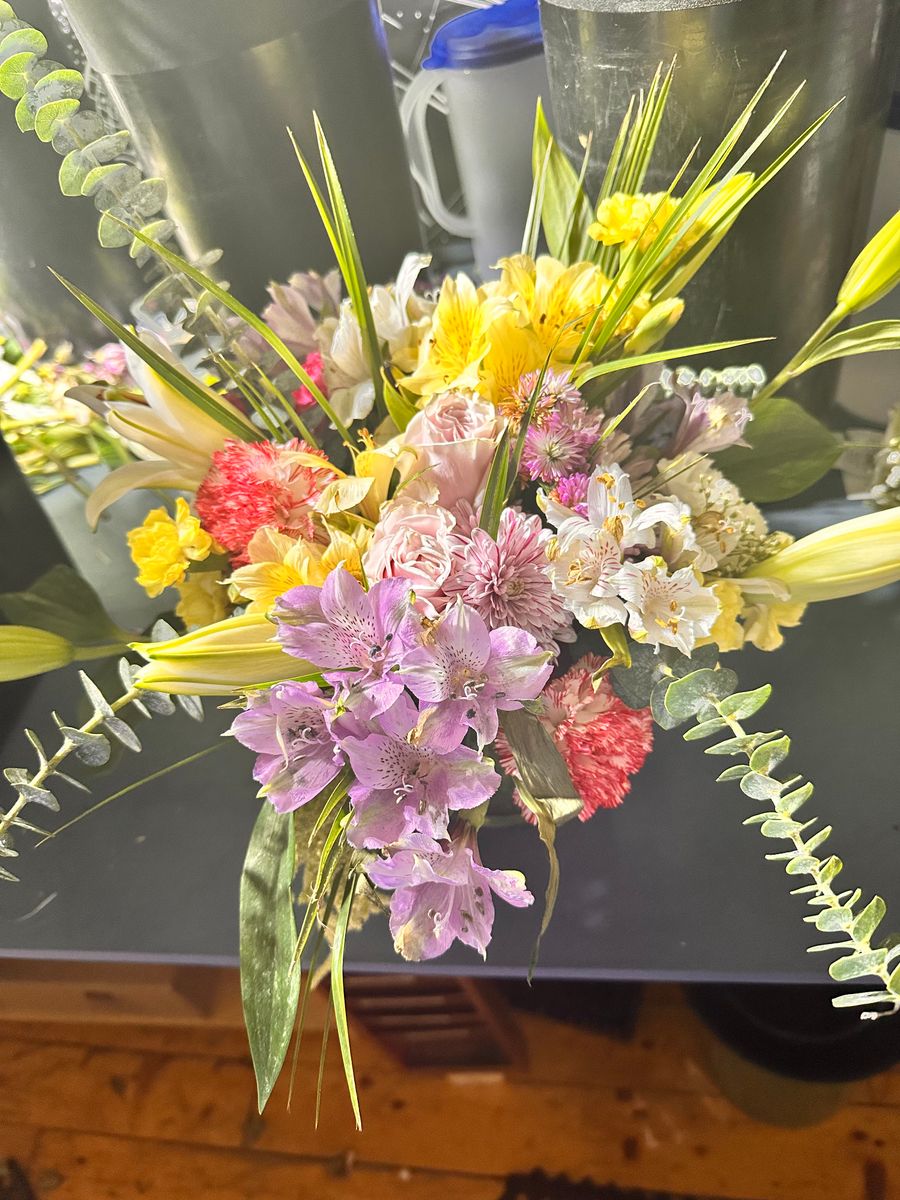 Medium Hand-tied Bouquet for The Dailey Daisy in Hardwick, VT