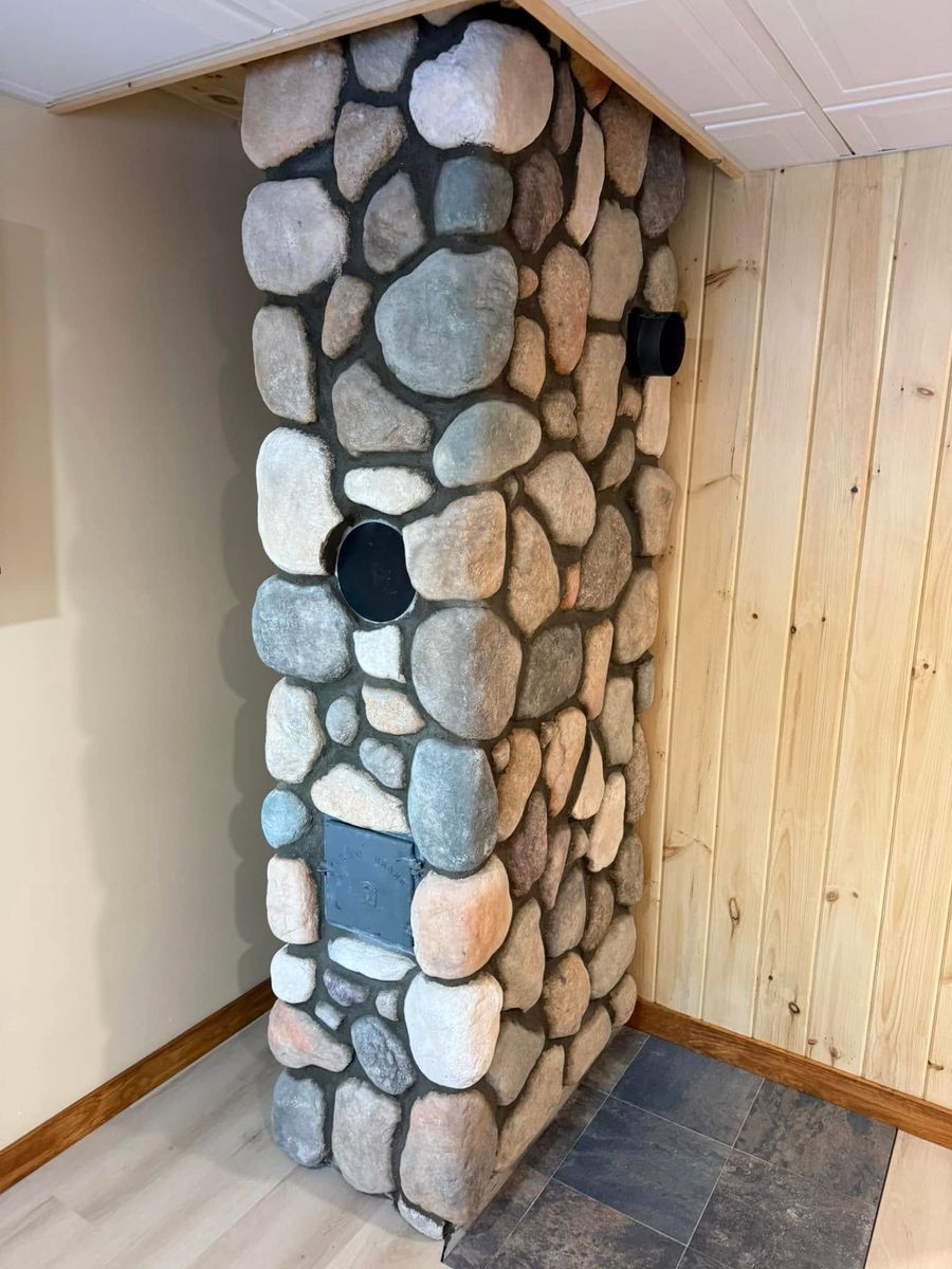 Fireplace Installation for Alderman's Masonry and Construction LLC in Windham, ME
