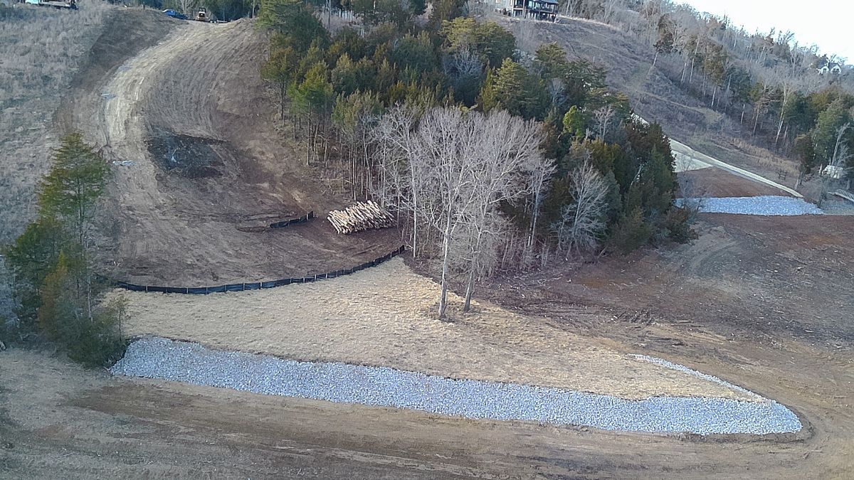 Site Preparation for Bledsoe & Sons Excavating and Developing in Dandridge, TN