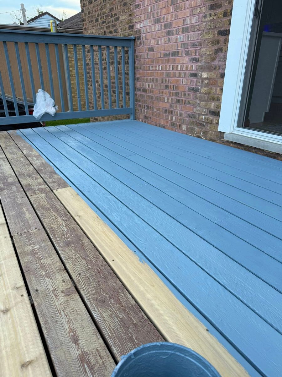 Deck Painting for Blue Ridge Brushworks in Johnson City, TN
