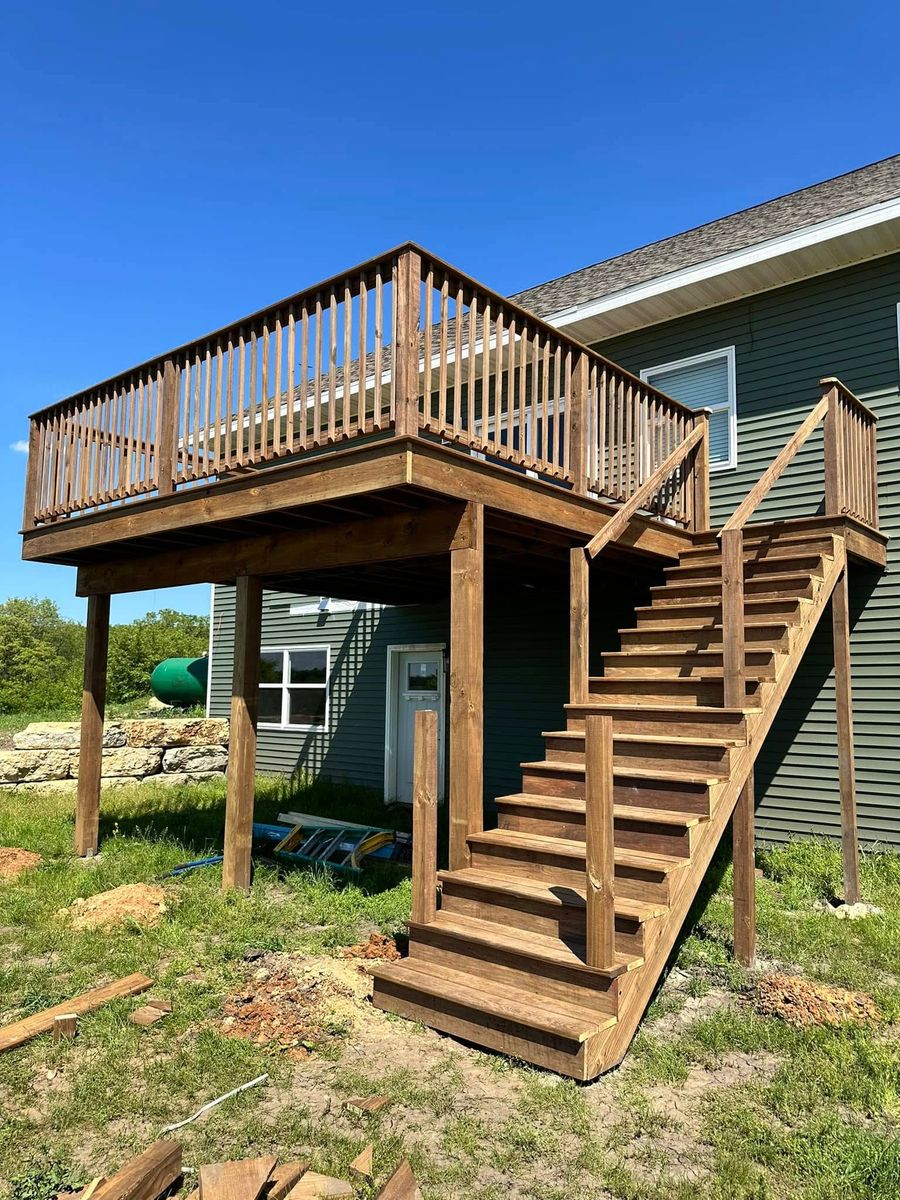 Decks for C.P. Construction in Argyle, WI