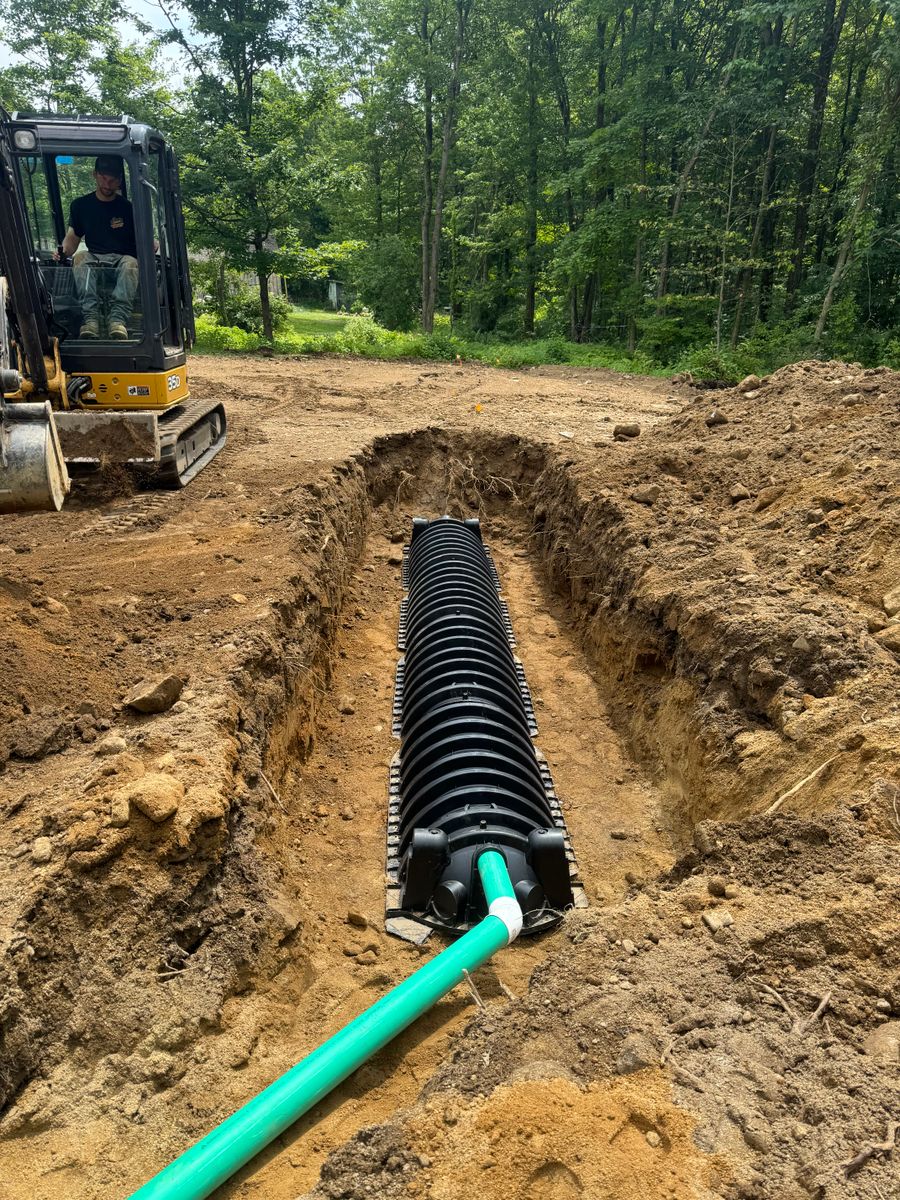 Drainage for Lennon Land Management in Suffield, CT