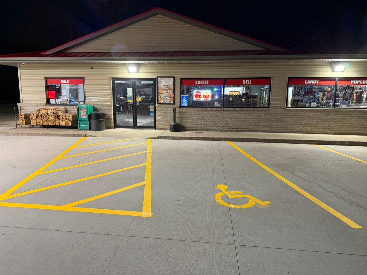 Line Striping for Midwest Line Striping LLC in Spirit Lake, IA