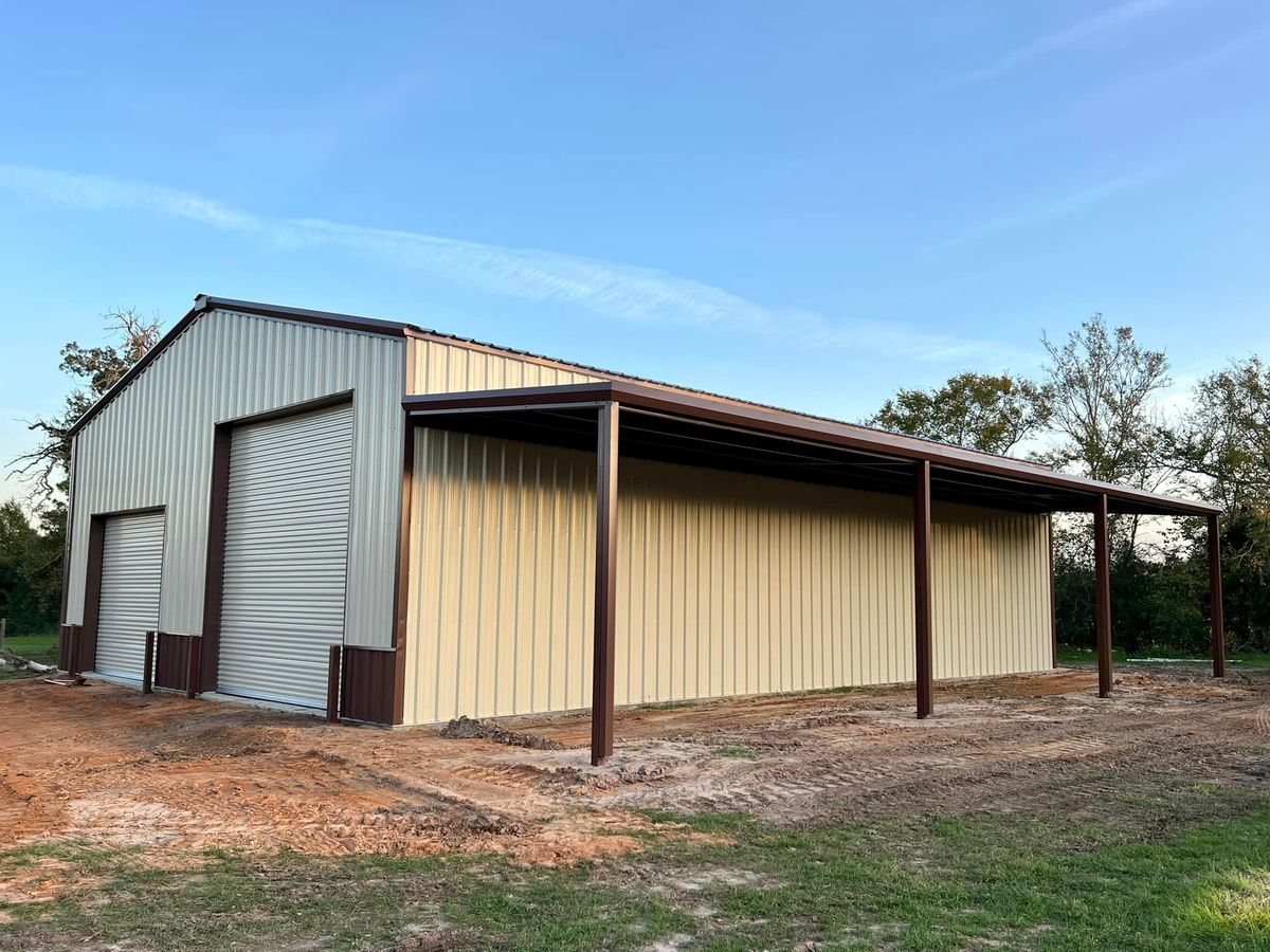 Shops and Metal Buildings for Barber Metal Fabrication and Construction LLC in Huntsville, TX