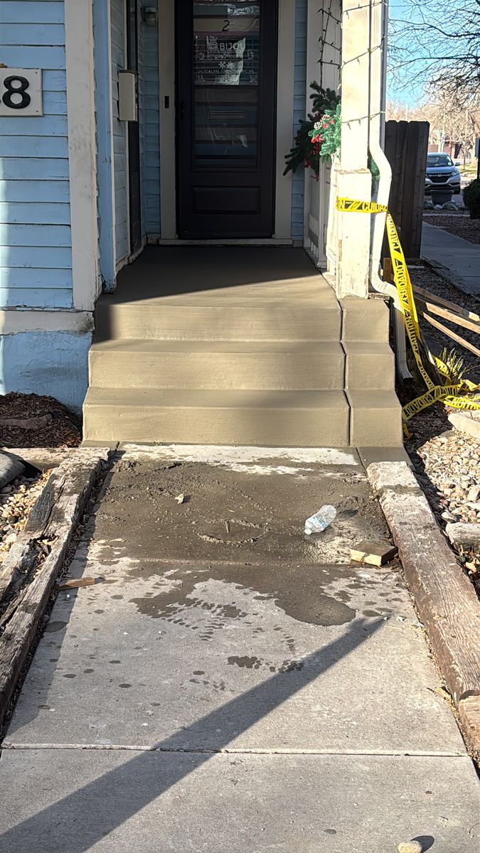 Sidewalk Installation for Highland Concrete & Landscaping in Colorado Springs, CO