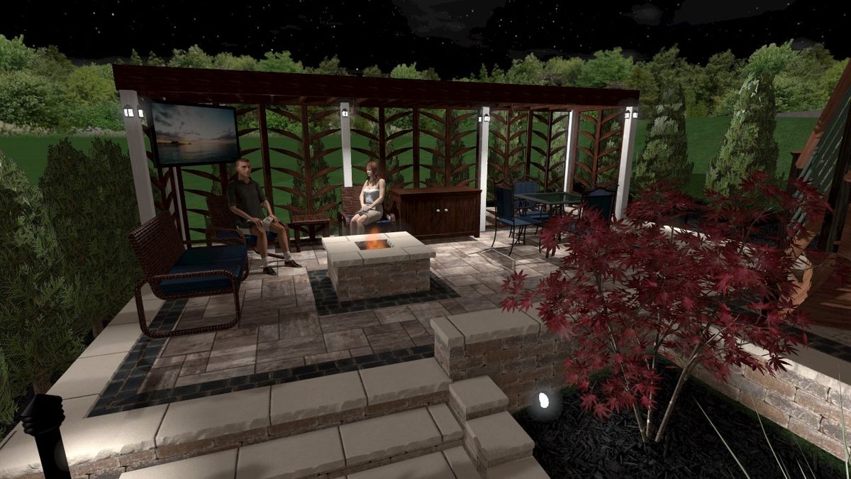 Outdoor Space 3D Renderings for Sunstone Construction in Oakland County, MI