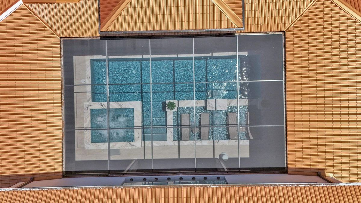 Pool top-down view