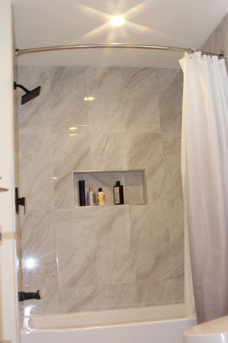 Bathroom Remodel for NOVA Construction Now in Arlington, VA
