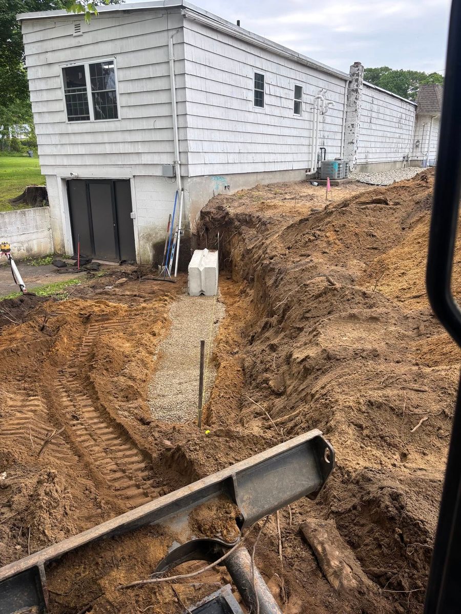Trenching for A&A Enterprises in Southampton, MA
