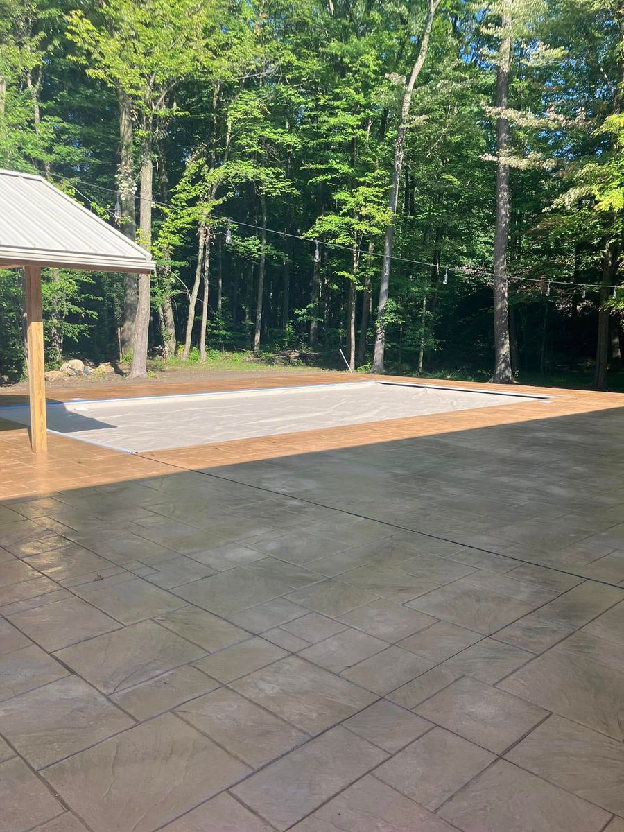 pool concrete installation for Lake Erie Companies in Grand River, OH