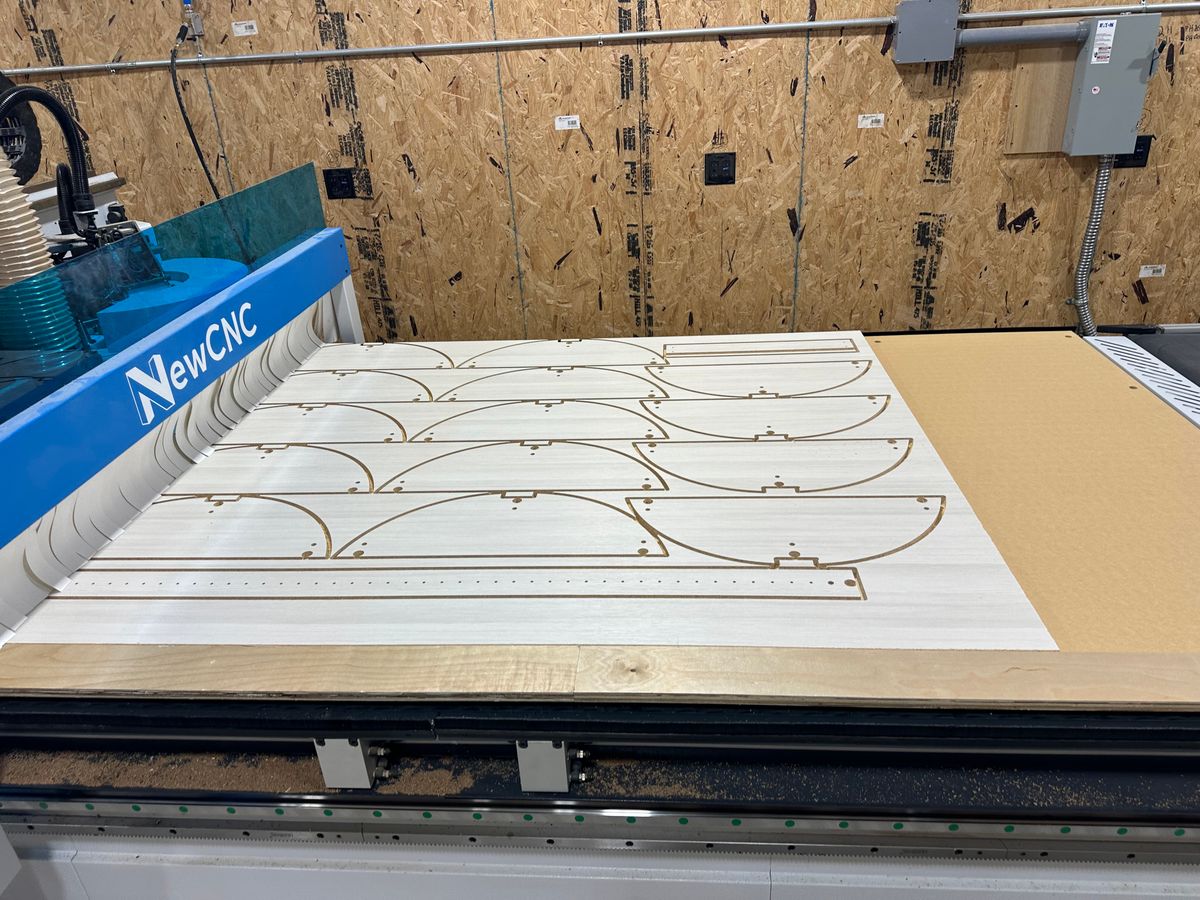 CNC cutting service for Cabinet parts and 1 pc Cabinet doors for Blair Construction & Home Improvement in St. Charles, MO